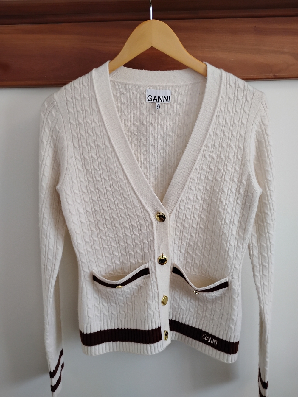GANNI cardigan- Cream